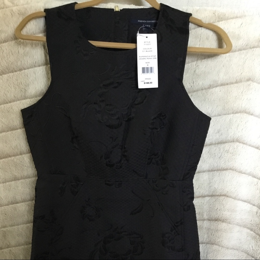 French connection supernova star black dress